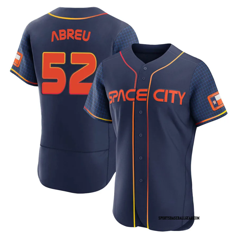 Bryan Abreu Men's Houston Astros Navy Authentic 2022 City Connect Jersey