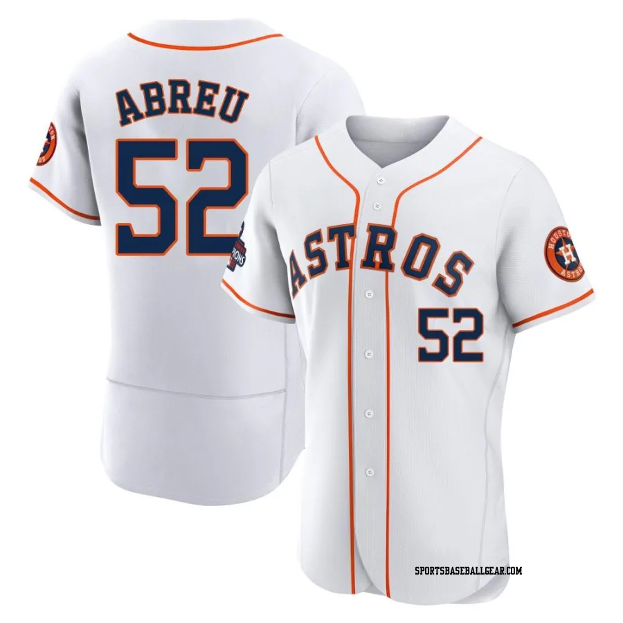 Bryan Abreu Men's Houston Astros White Authentic 2022 World Series Champions Home Jersey