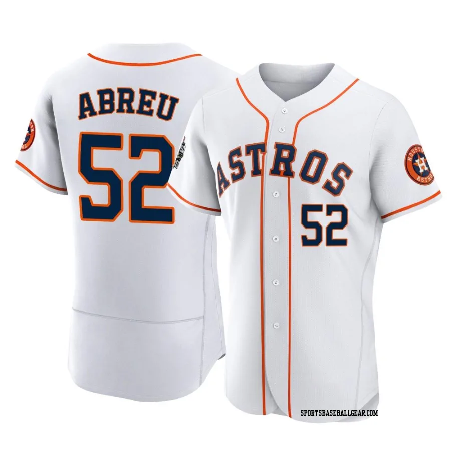 Bryan Abreu Men's Houston Astros White Authentic 2022 World Series Home Jersey