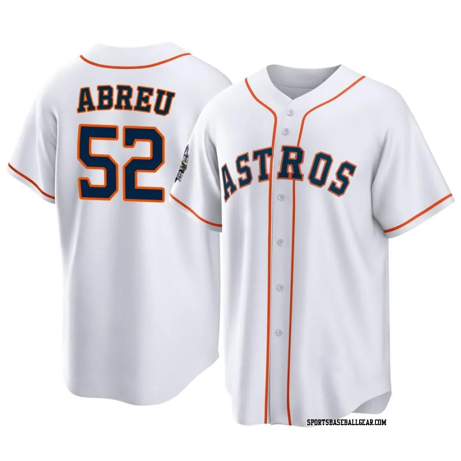 Bryan Abreu Men's Houston Astros White Replica 2022 World Series Home Jersey