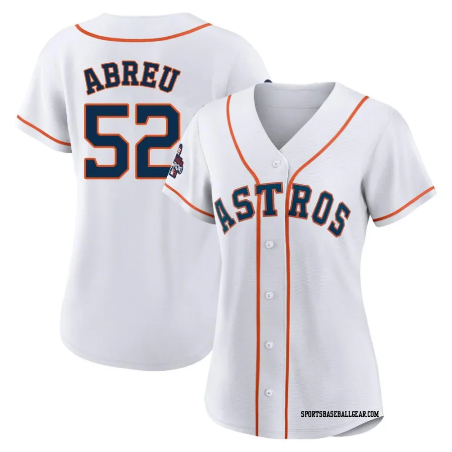 Bryan Abreu Women's Houston Astros White Replica 2022 World Series Champions Home Jersey