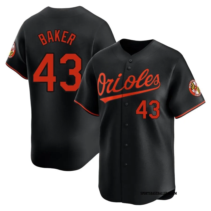 Bryan Baker Men's Baltimore Orioles Black Limited Alternate Jersey