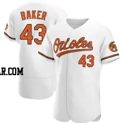 Bryan Baker Men's Baltimore Orioles White Authentic Home Jersey