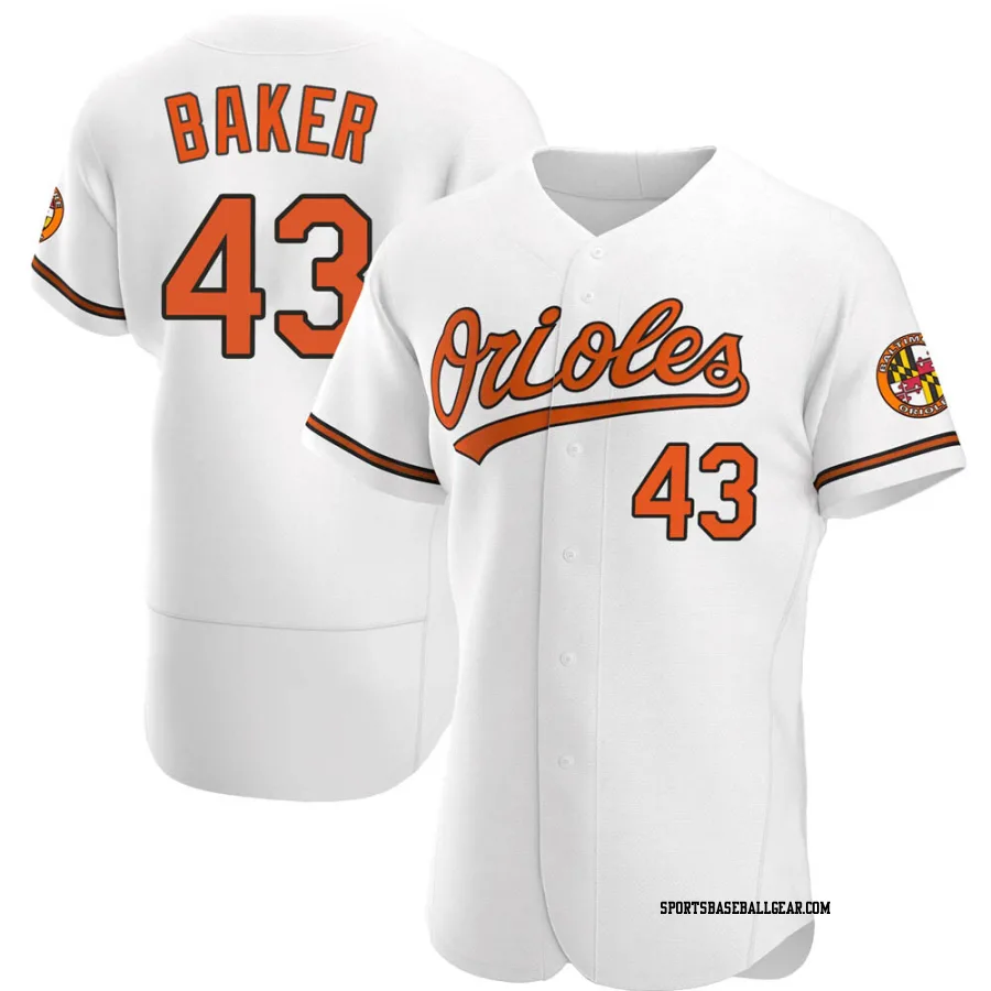 Bryan Baker Men's Baltimore Orioles White Authentic Home Jersey