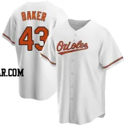 Bryan Baker Men's Baltimore Orioles White Replica Home Jersey