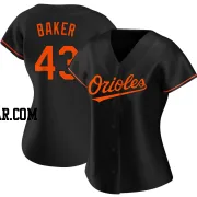 Bryan Baker Women's Baltimore Orioles Black Authentic Alternate Jersey