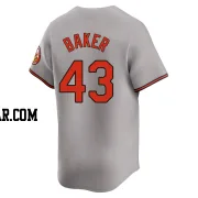 Bryan Baker Youth Baltimore Orioles Gray Limited Road Jersey