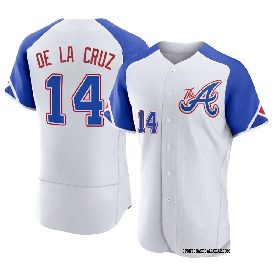 Bryan De La Cruz Men's Atlanta Braves White Authentic 2023 City Connect Jersey