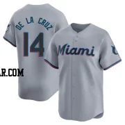 Bryan De La Cruz Men's Miami Marlins Gray Limited Road Jersey