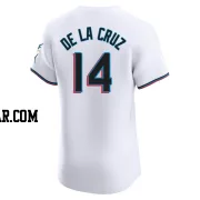 Bryan De La Cruz Men's Miami Marlins White Elite Home Jersey