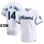 Bryan De La Cruz Men's Miami Marlins White Limited Home Jersey