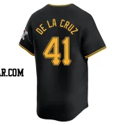 Bryan De La Cruz Men's Pittsburgh Pirates Black Limited Alternate Jersey