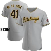 Bryan De La Cruz Men's Pittsburgh Pirates Gray Authentic Road Jersey