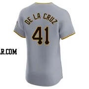 Bryan De La Cruz Men's Pittsburgh Pirates Gray Elite Road Jersey