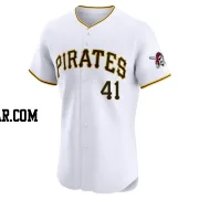 Bryan De La Cruz Men's Pittsburgh Pirates White Elite Home Jersey