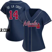 Bryan De La Cruz Women's Atlanta Braves Navy Replica Alternate Jersey