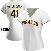 Bryan De La Cruz Women's Pittsburgh Pirates White Replica Home Jersey