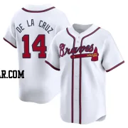 Bryan De La Cruz Youth Atlanta Braves White Limited Home Jersey