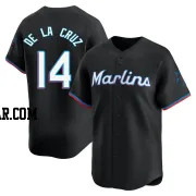 Bryan De La Cruz Youth Miami Marlins Black Limited Alternate Jersey