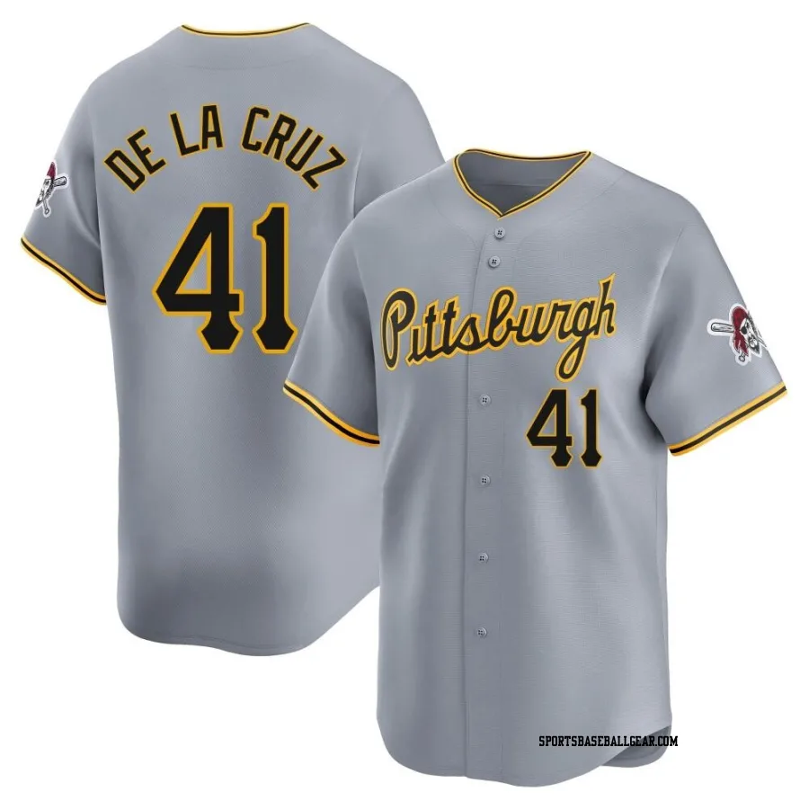 Bryan De La Cruz Youth Pittsburgh Pirates Gray Limited Away Jersey