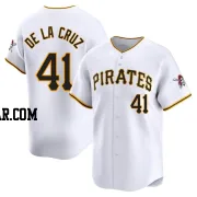 Bryan De La Cruz Youth Pittsburgh Pirates White Limited Home Jersey