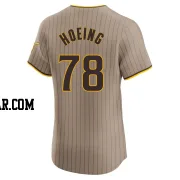 Bryan Hoeing Men's San Diego Padres Brown Elite Alternate Jersey