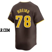 Bryan Hoeing Men's San Diego Padres Brown Limited Away Jersey