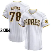 Bryan Hoeing Men's San Diego Padres White Elite Home Jersey