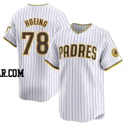 Bryan Hoeing Men's San Diego Padres White Limited Home Jersey