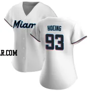 Bryan Hoeing Women's Miami Marlins White Authentic Home Jersey