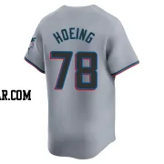 Bryan Hoeing Youth Miami Marlins Gray Limited Road Jersey