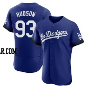 Bryan Hudson Men's Los Angeles Dodgers Royal Authentic 2021 City Connect Jersey