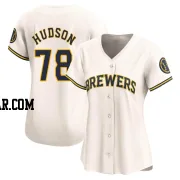 Bryan Hudson Women's Milwaukee Brewers Cream Limited Home Jersey