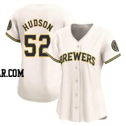 Bryan Hudson Women's Milwaukee Brewers Cream Limited Home Jersey