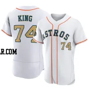 Bryan King Men's Houston Astros Gold Authentic White 2023 Collection Jersey