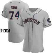 Bryan King Men's Houston Astros Gray Authentic Road Jersey