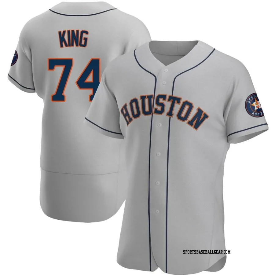 Bryan King Men's Houston Astros Gray Authentic Road Jersey