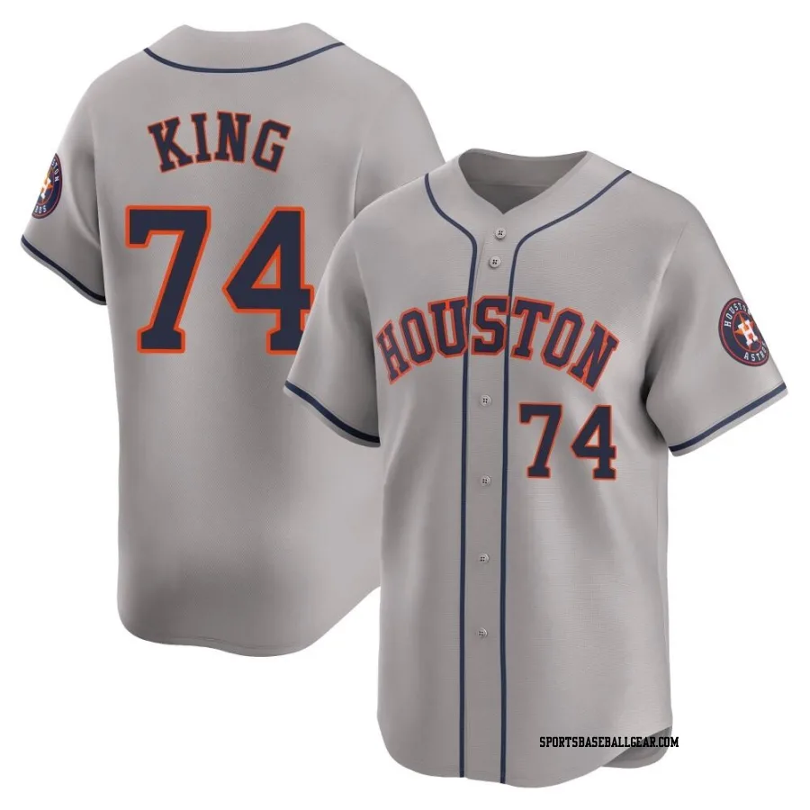 Bryan King Men's Houston Astros Gray Limited Away Jersey