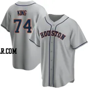 Bryan King Men's Houston Astros Gray Replica Road Jersey