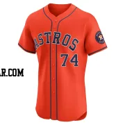 Bryan King Men's Houston Astros Orange Elite Alternate Vapor Premier Jersey