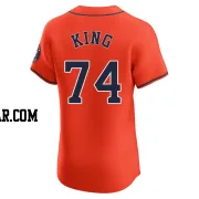 Bryan King Men's Houston Astros Orange Elite Alternate Vapor Premier Jersey