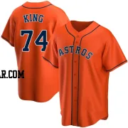 Bryan King Men's Houston Astros Orange Replica Alternate Jersey