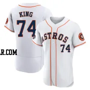 Bryan King Men's Houston Astros White Authentic 2022 World Series Champions Home Jersey