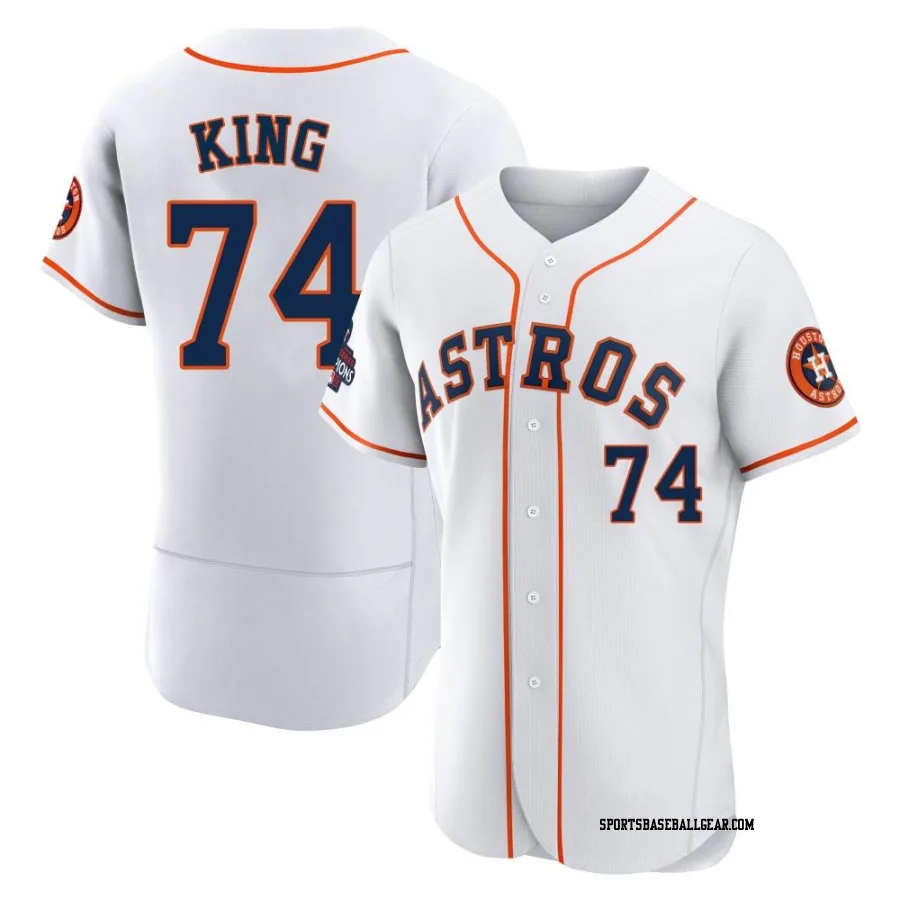 Bryan King Men's Houston Astros White Authentic 2022 World Series Champions Home Jersey