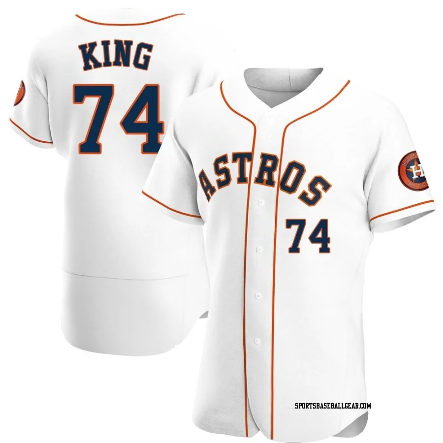 Bryan King Men's Houston Astros White Authentic Home Jersey