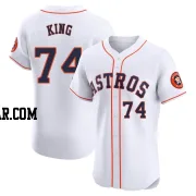 Bryan King Men's Houston Astros White Elite Home Jersey