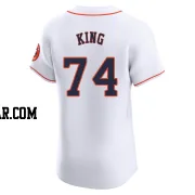 Bryan King Men's Houston Astros White Elite Home Jersey