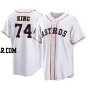 Bryan King Men's Houston Astros White Replica 2022 World Series Home Jersey