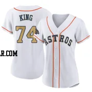 Bryan King Women's Houston Astros Gold Authentic White 2023 Collection Jersey