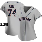 Bryan King Women's Houston Astros Gray Authentic Road 2020 Jersey